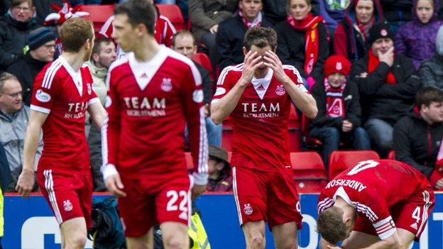 Aberdeen lost second place on the Scottish Premiership's final day