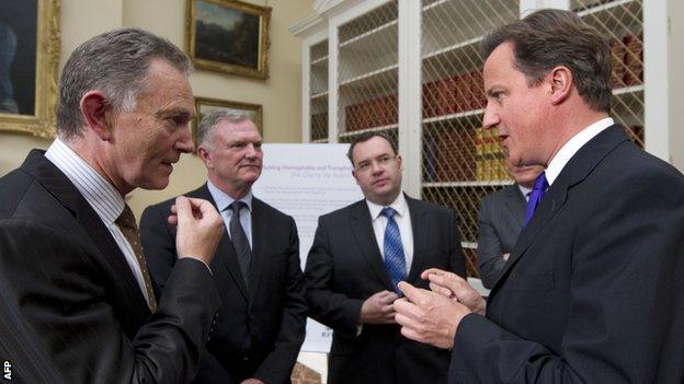 Richard Scudamore and David Cameron