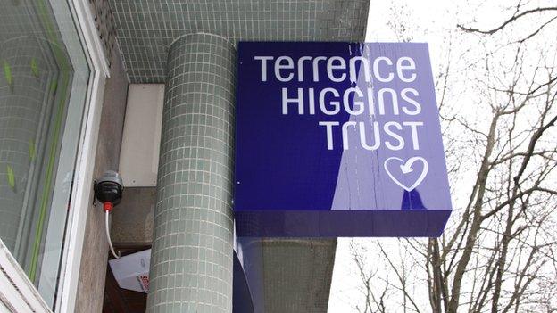 Terrence Higgins Trust sign