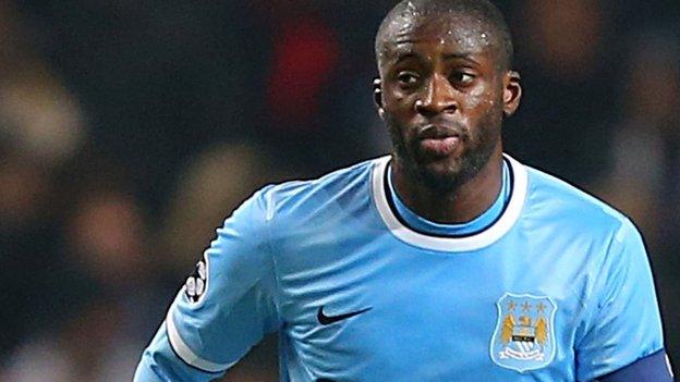 Manchester City midfielder Yaya Toure