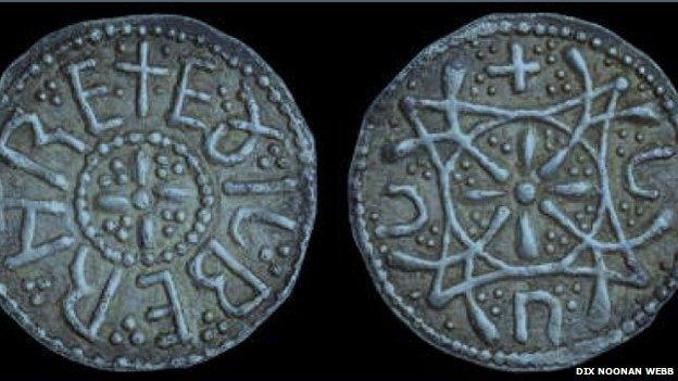 The silver penny minted for Ethelbert II