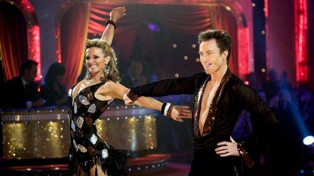 Gabby Logan and James Jordan on Strictly Come Dancing