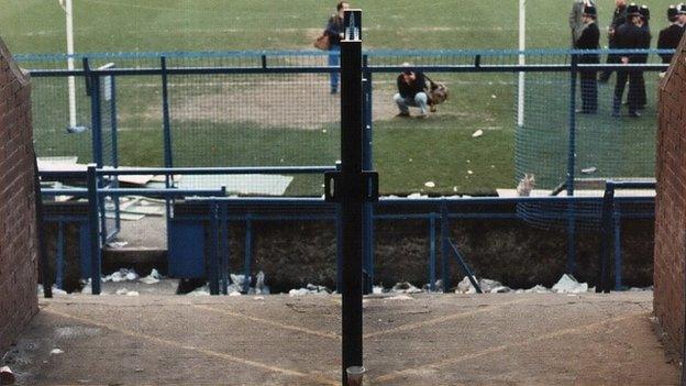 The Leppings Lane stand tunnel