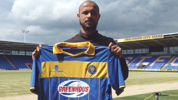 New Shrewsbury Town signing Ashley Vincent