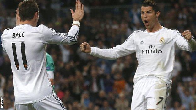 Gareth Bale and Cristiano Ronaldo