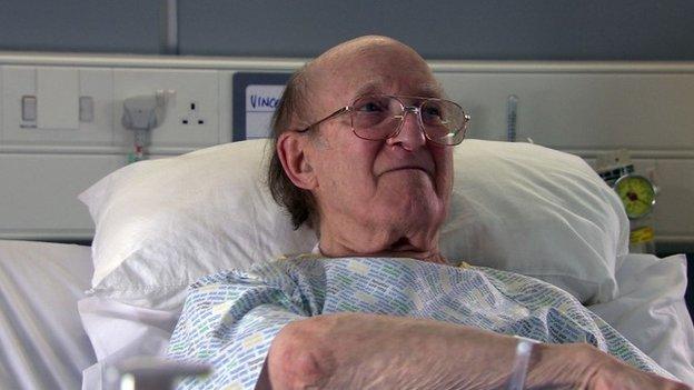 Ron Moody in Casualty 2012