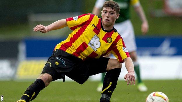 Partick Thistle midfielder Gary Fraser