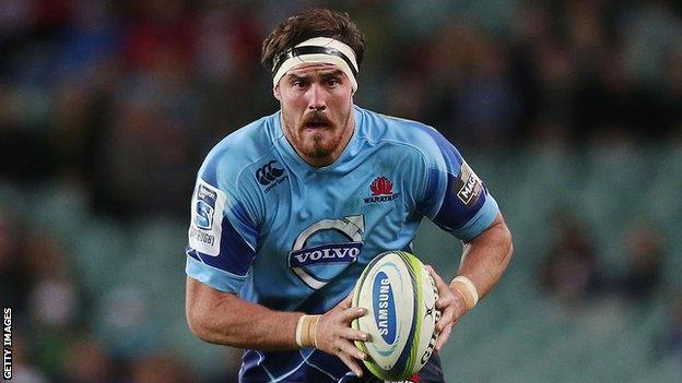 Australian lock Kane Douglas in action for the NSW Waratahs