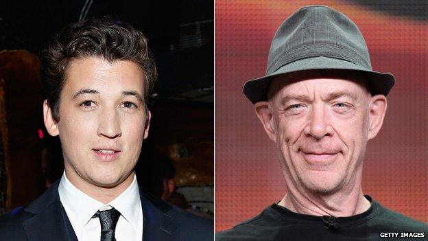 Miles Teller and JK Simmons