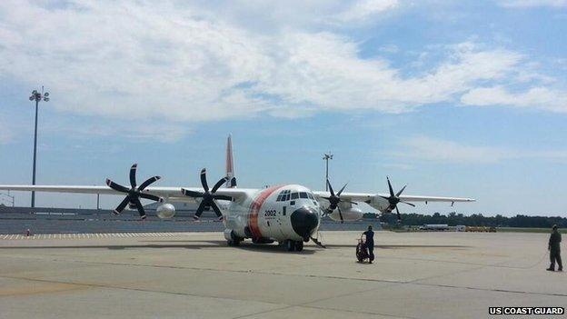 HC-130 Hercules on the runway