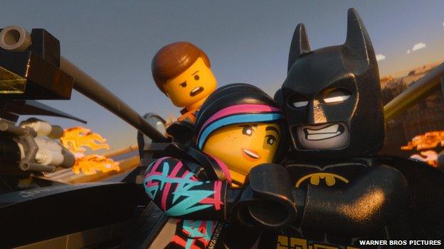 Batman and other characters from the Lego Movie