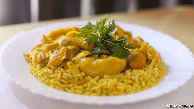 A dish flavoured with pequi