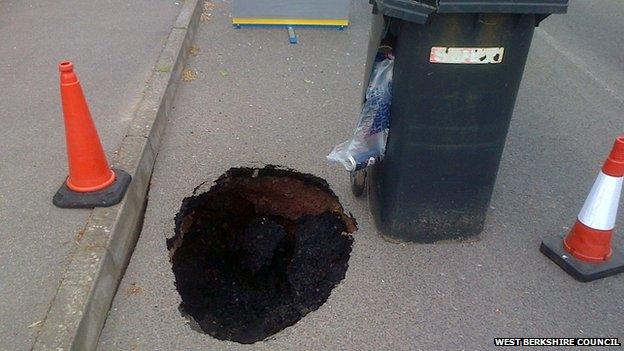 Newbury sinkhole