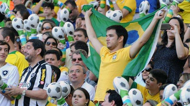 Brazilian football fans