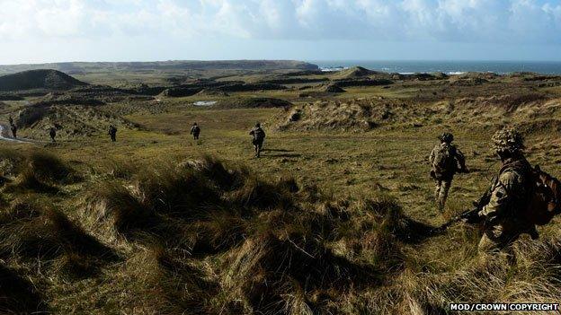 Exercise on Castlemartin