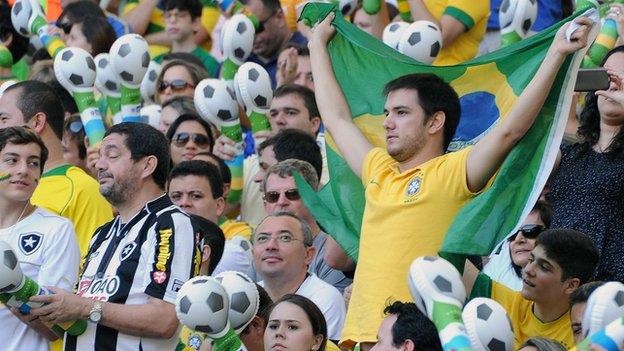 Brazilian football fans