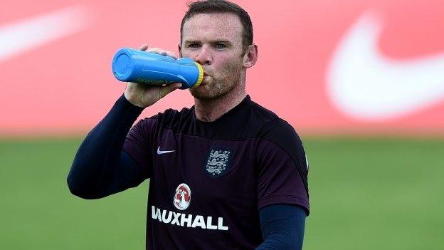 England striker Wayne Rooney