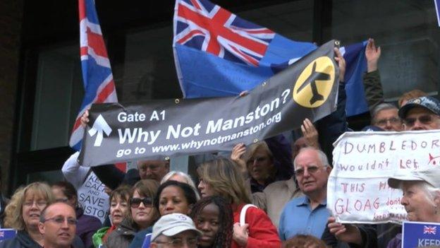 Manston protesters