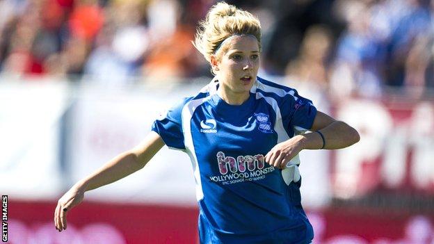 Birmingham striker Kirsty Linnett