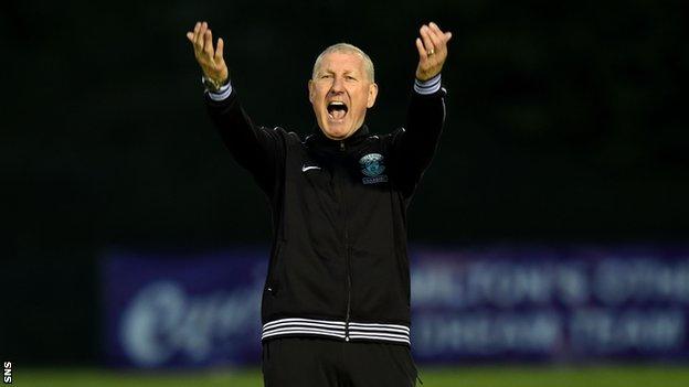 Hibs boss Terry Butcher