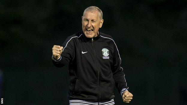 Hibs boss Terry Butcher