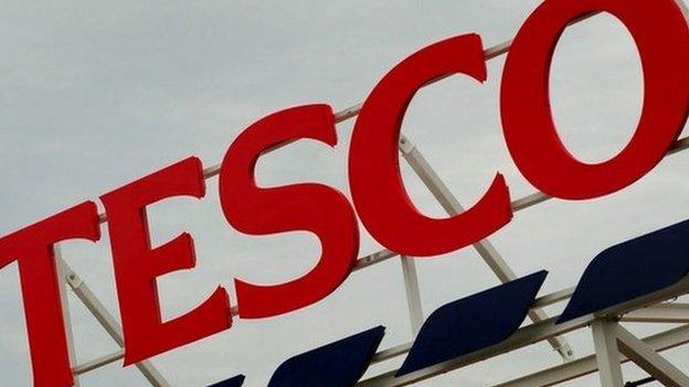 The Tesco sign