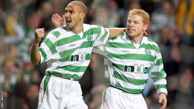 Henrik Larsson and Neil Lennon