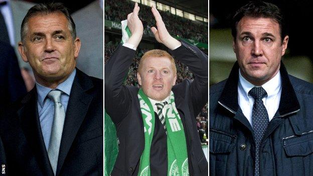 Owen Coyle, Neil Lennon and Malky Mackay