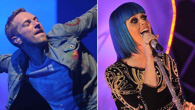 Coldplay and Katy Perry