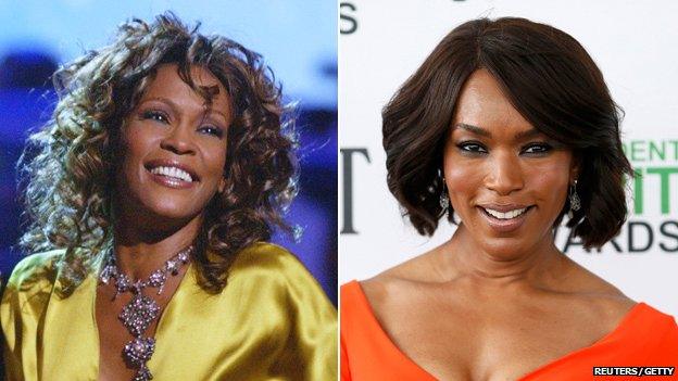 Whitney Houston and Angela Bassett composite