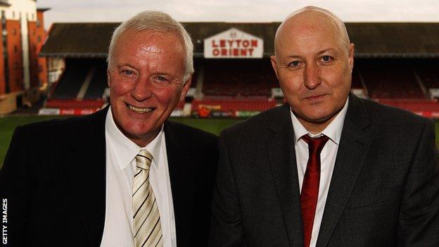 Barry Hearn and Russell Slade