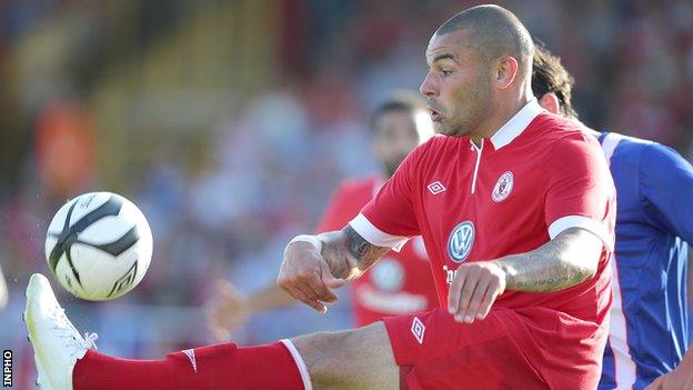 Anthony Elding in action for Sligo Rovers