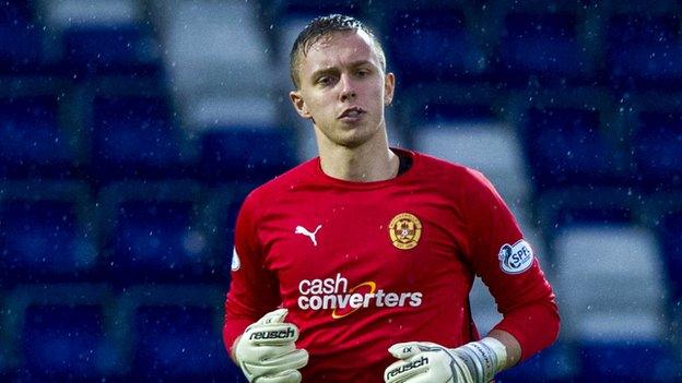 Dan Twardzik in action for Motherwell