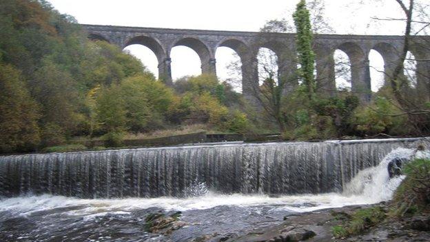 Weir on Taff Fawr