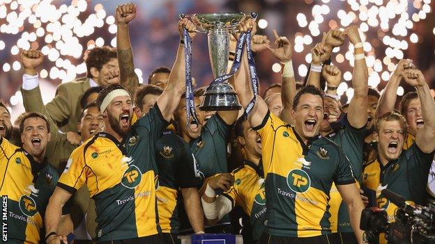 Northampton win the Amlin Challenge Cup