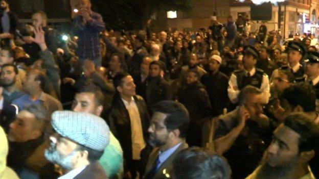 Crowds in Tower Hamlets