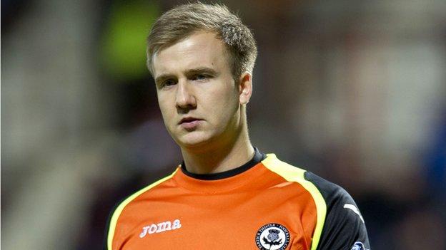 Partick Thistle goalkeeper Scott Fox