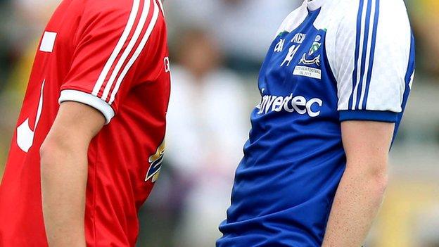 The Tyrone and Monaghan colours