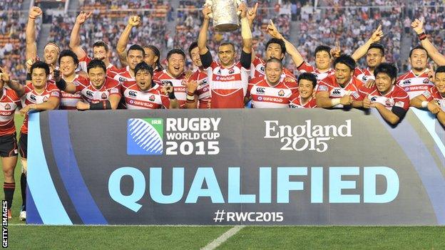 Japan qualify for 2015 Rugby World Cup