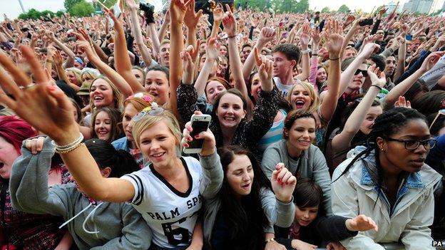 Crowds at Big Weekend