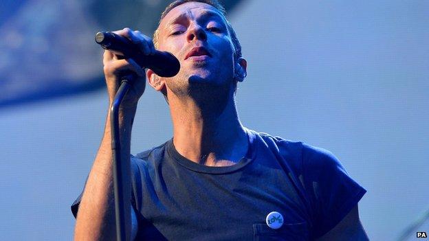 Chris Martin of Coldplay