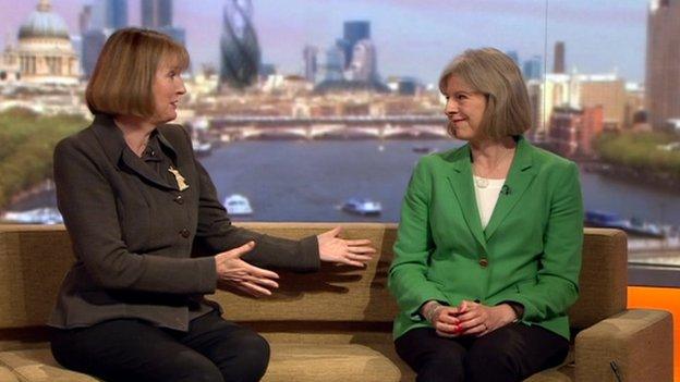 Harriet Harman and Theresa May