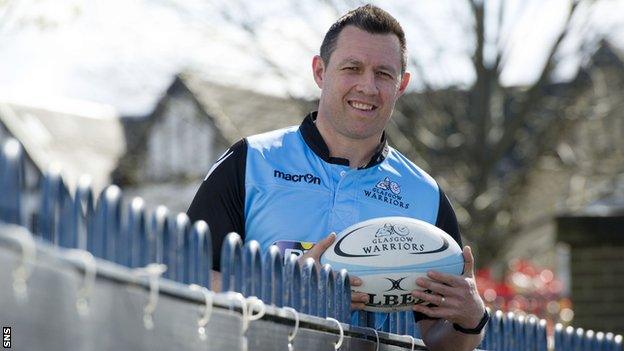 Glasgow Warriors assistant coach Matt Taylor