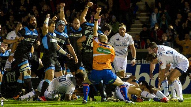 Glasgow score against Leinster