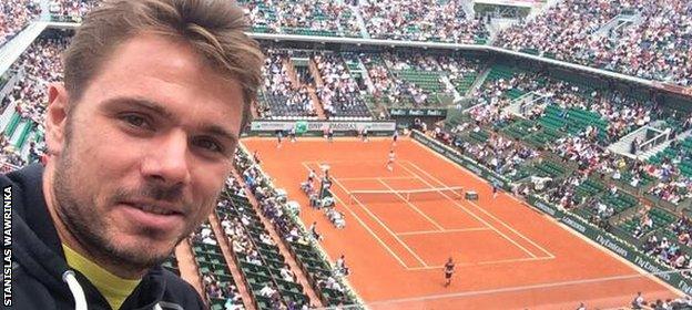 Wawrinka at Roland Garros