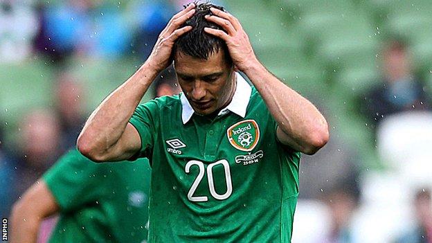 Wes Hoolahan of the Republic of Ireland