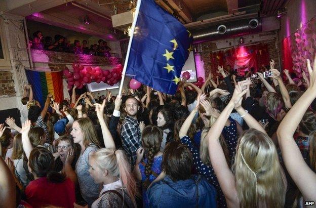 Feminist Initiative celebrations in Sweden, 25 May