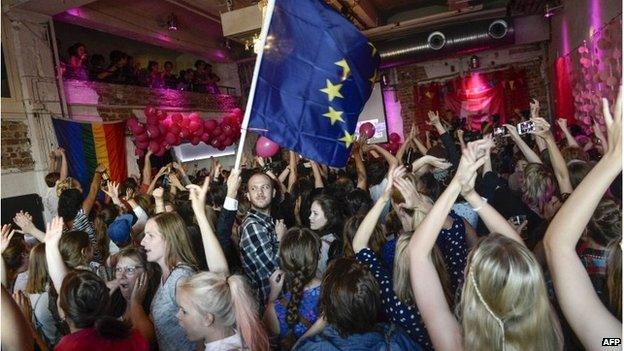 Celebrations at the Swedish Feminist Initiative