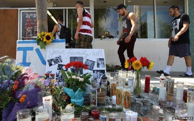 Shrine to victims