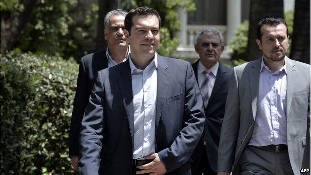 Leader of radical left Syriza party Alexis Tsipras (26 May 2014)